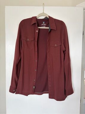 Kuhl Men's Maroon Long-Sleeve Shirt